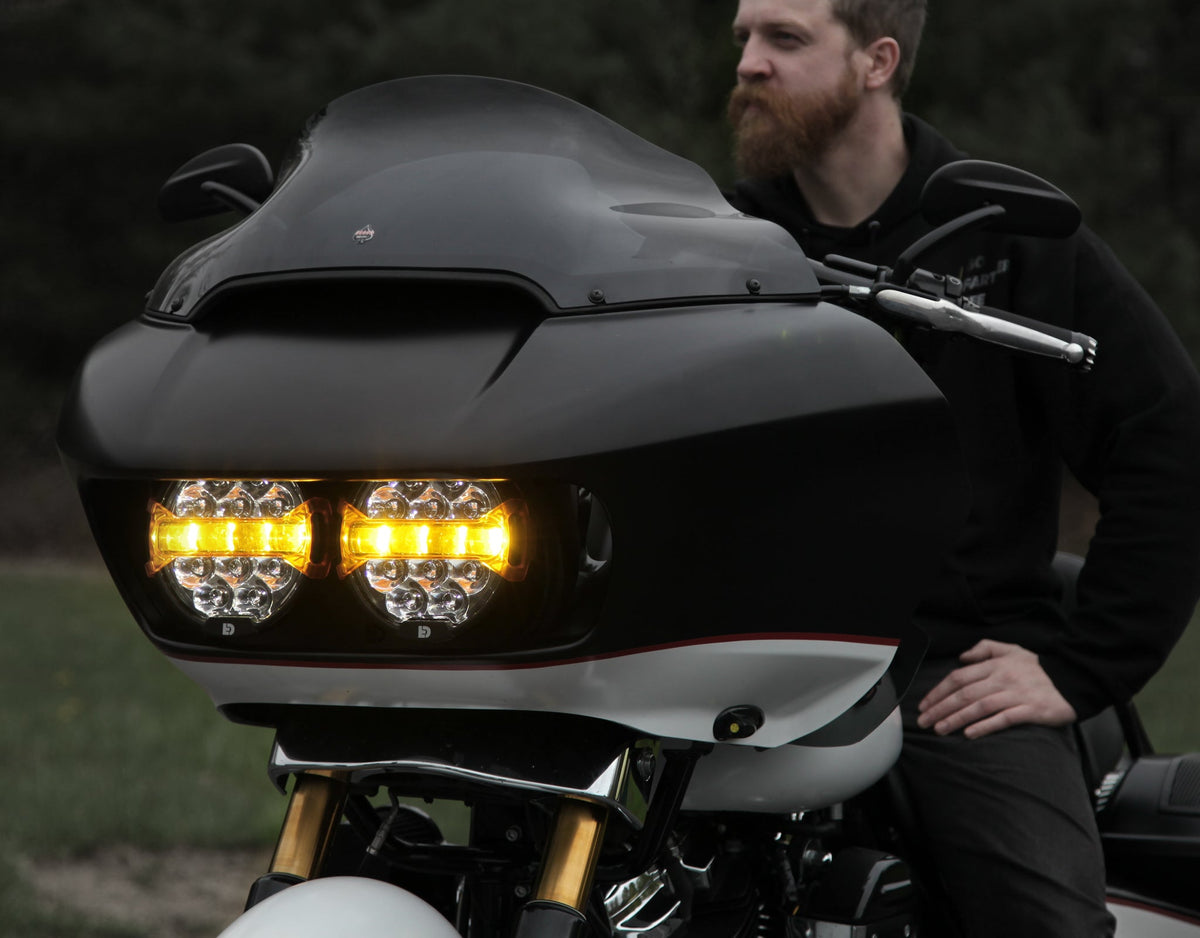 D14 Destroyer LED-ajovalojen päivityssarja - Harley-Davidson Road Glide