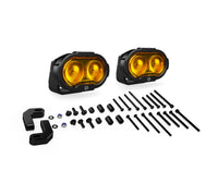 DL2 Fender-Mounted Motorcycle Driving Light Kit (Clear, Amber, or Yellow)
