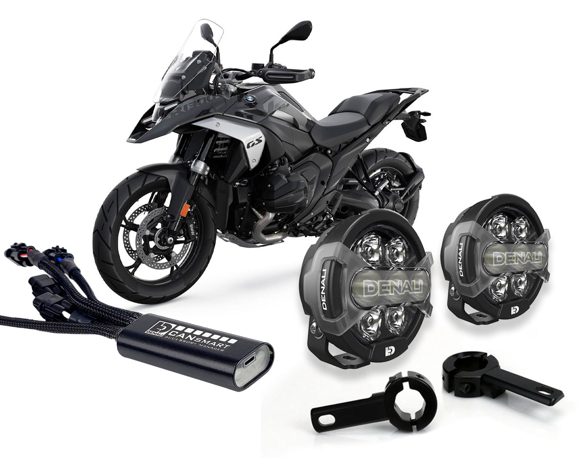 【値下げしました】DENALI D7 PRO  R1300GSフォグランプ D7 Pro Premium Lighting Bundle w/ Crashbar Mount - BMW R 1300 GS 2024+