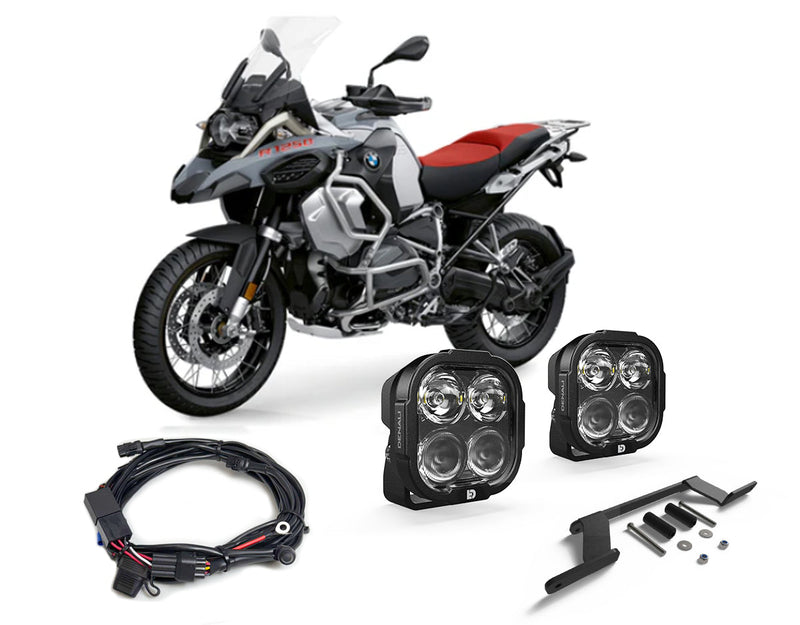 DL4 Essential-lyspakke til BMW R1200GS LC Adventure '14-'19 og R1250GS Adventure '19-'24