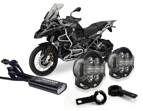 D7 Pro Premium Lighting Bundle w/ Crashbar Mounts - BMW R1200 GS 2004-2012 / GSA 2006-2013/ RT 2005-2013 / RS 2006-2014