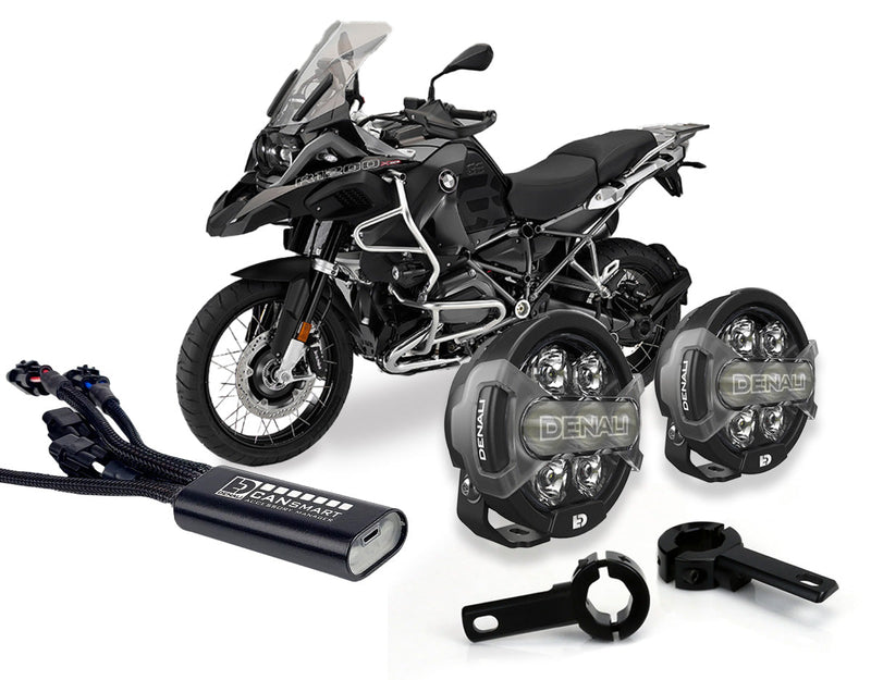 D7 Pro Premium Lighting Bundle w/ Crashbar Mounts - BMW R1200 GS 2004-2012 / GSA 2006-2013/ RT 2005-2013 / RS 2006-2014