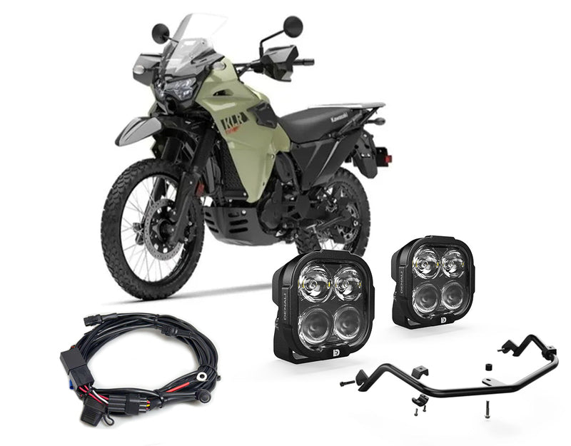 DL4 Essential-Beleuchtungspaket für Kawasaki KLR650 & KLR650S '22-'26