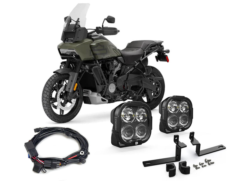 DL4 Essential -valaistuspaketti Harley-Davidson Pan America 1250 -mallille '21-'24, Pan America 1250 Special -mallille '21-'26 ja Pan America CVO -mallille '24-'25