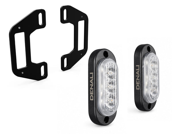 T3-S™ smarta blinkers och DRL-enheter med nummerplåtsfäste för motorcyklar – bakre