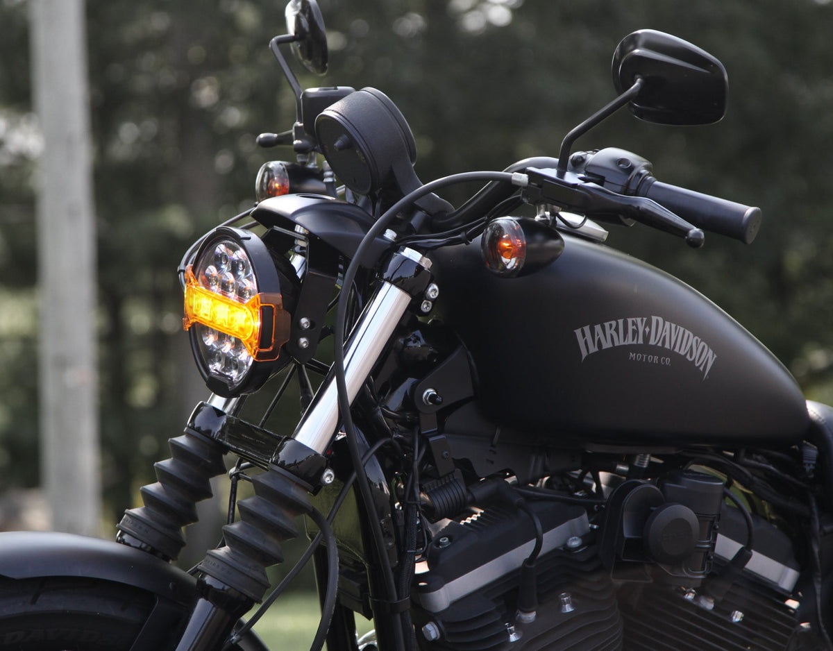 D14 Destroyer LED Motorcycle Headlight - Universal Fit 6.75" Round