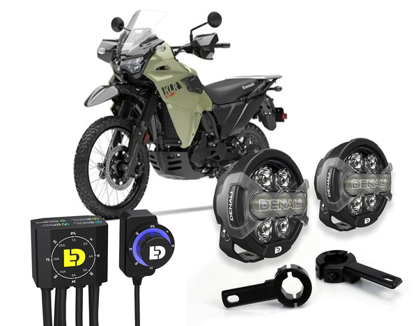 D7 Pro Premium Lighting Bundle w/ Crashbar Mounts - Kawasaki KLR 650 S 2022+