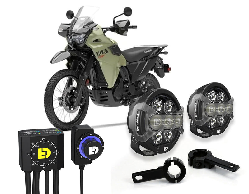 D7 Pro Premium Lighting Bundle w/ Crashbar Mounts - Kawasaki KLR 650 S 2022+