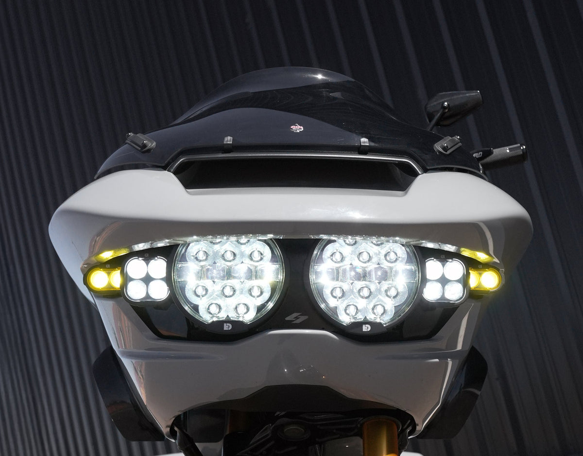D14 Destroyer Full Deck Headlight Kit for Harley-Davidson Road Glide 2024+ by Kraus Motor Co