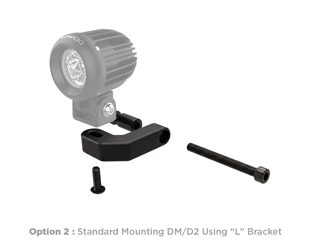 Support universel inférieur de garde-boue DENALI pour lampes DM, D2, DL2