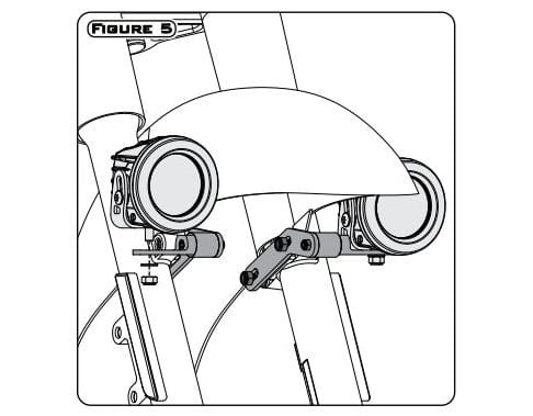 Soporte para luz de conducción: motocicletas Harley-Davidson seleccionadas