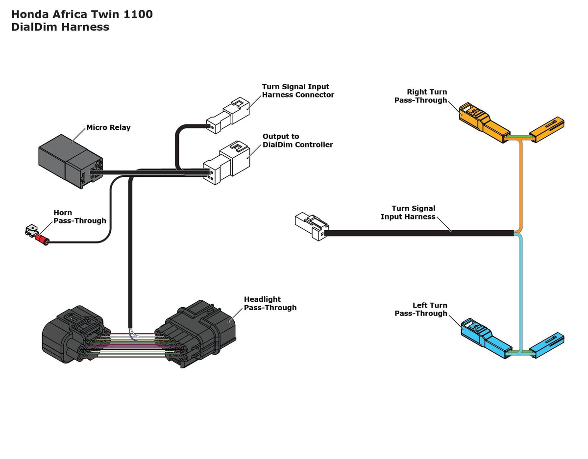 DialDim™ Lighting Controller for Honda Africa Twin 1100