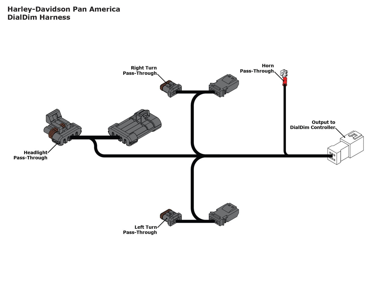 Harley-Davidson Pan America 1250 için DialDim™ Aydınlatma Kontrol Cihazı