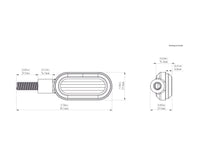 T3 Switchback M8 LED-Blinker – vorne