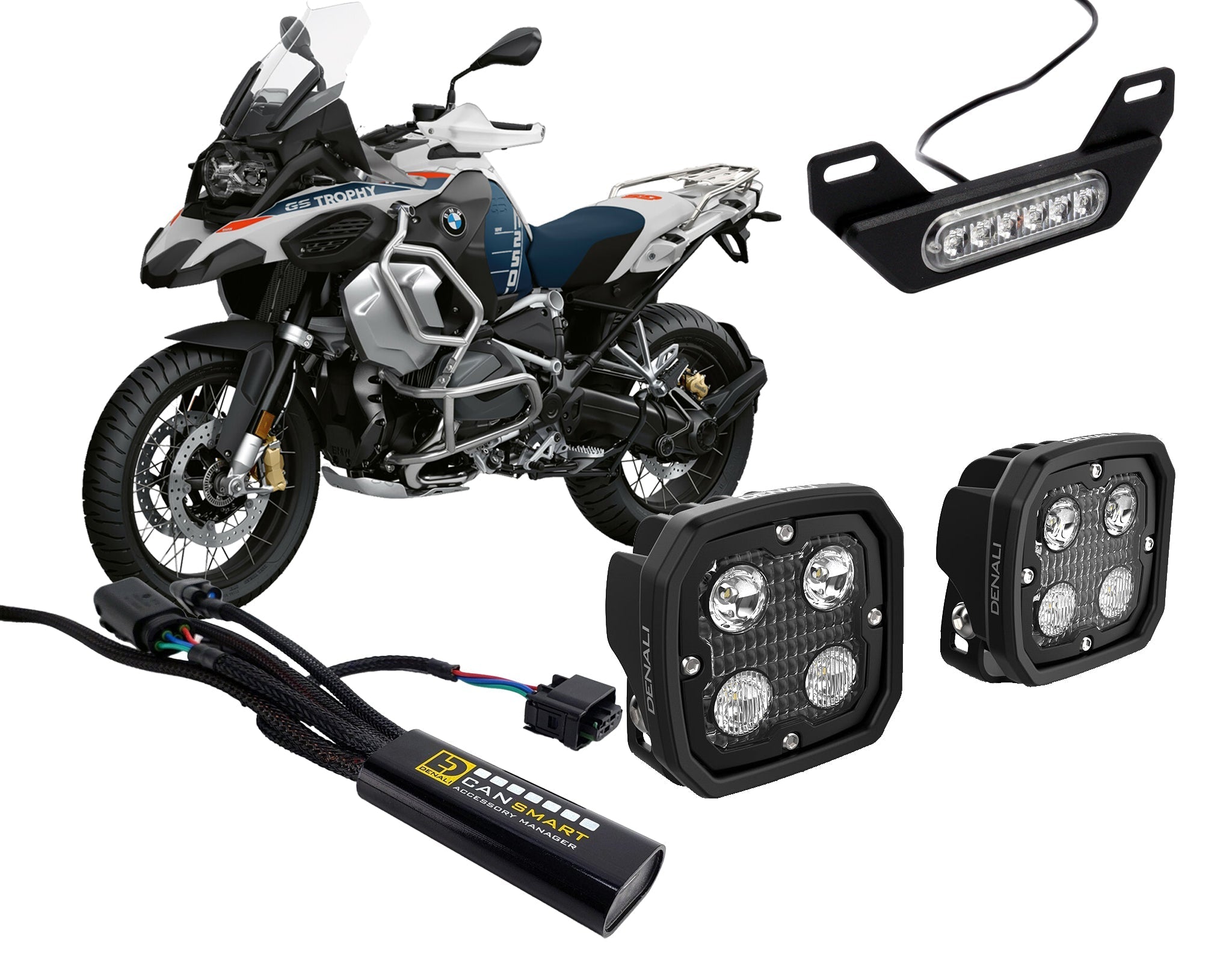 デナリ　CANSMART BMWR1250シリーズ DENALI D4, B6 & Cansmart™ Lighting bundle for BMW R1250GS, GSA, RT, RS