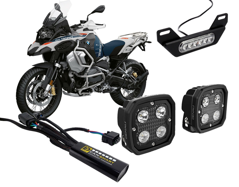 DENALI D4-, B6- og Cansmart™-lygtepakke til BMW R1250GS, GSA, RT, RS, R og de fleste R1200-modeller