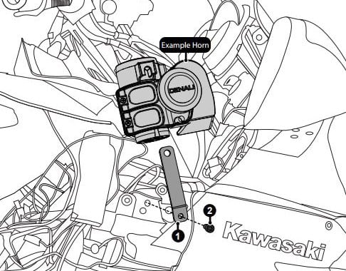 Hornfeste - Kawasaki Concours GTR1400 '08-'21