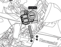 Support de klaxon - Kawasaki Concours GTR1400 '08-'21