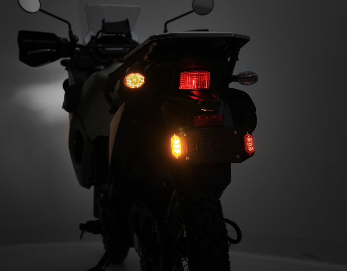 Plug-&-Play-Heck-T3-Blinker-Kennzeichen-Kit für Kawasaki KLR650