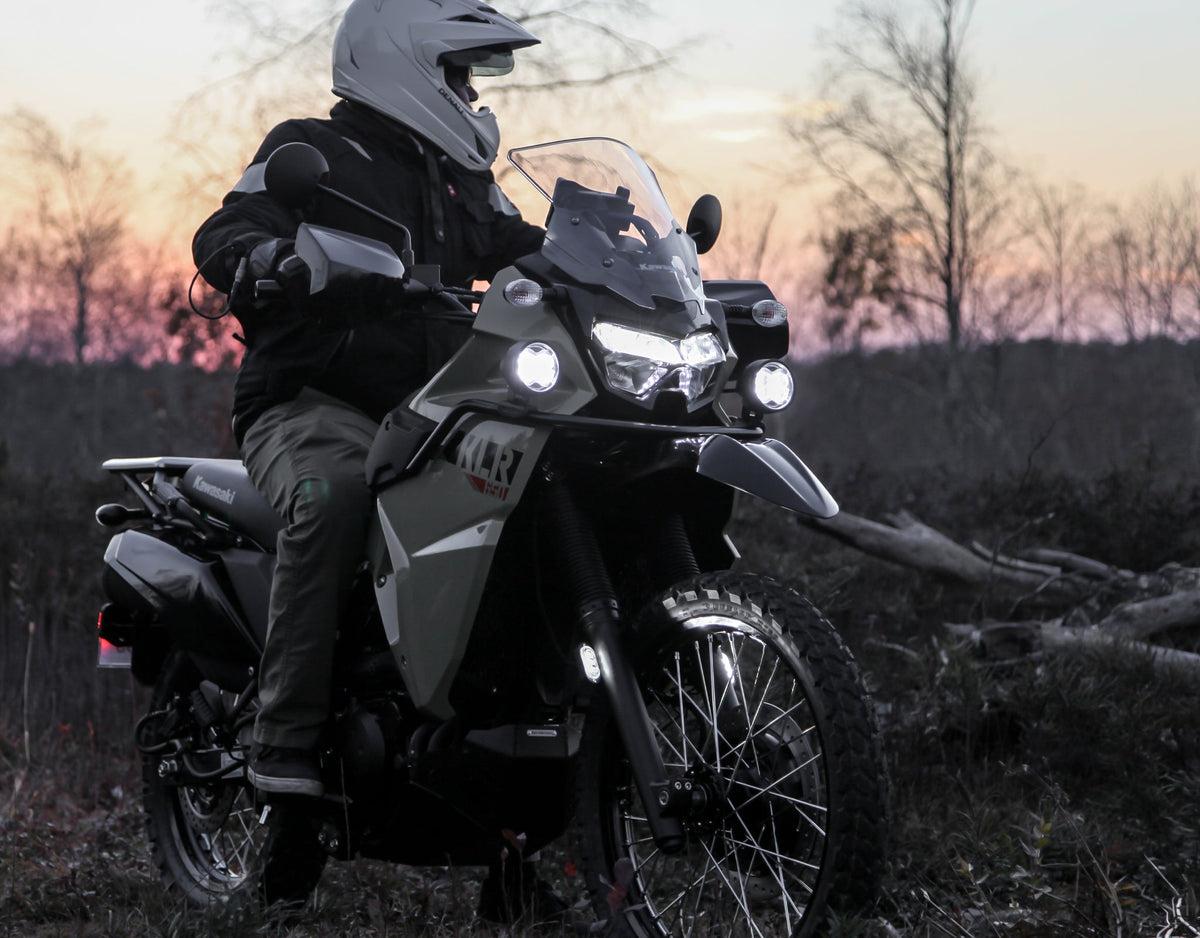 Support de Feu de Conduite pour Barre de Protection Supérieure - Kawasaki KLR650