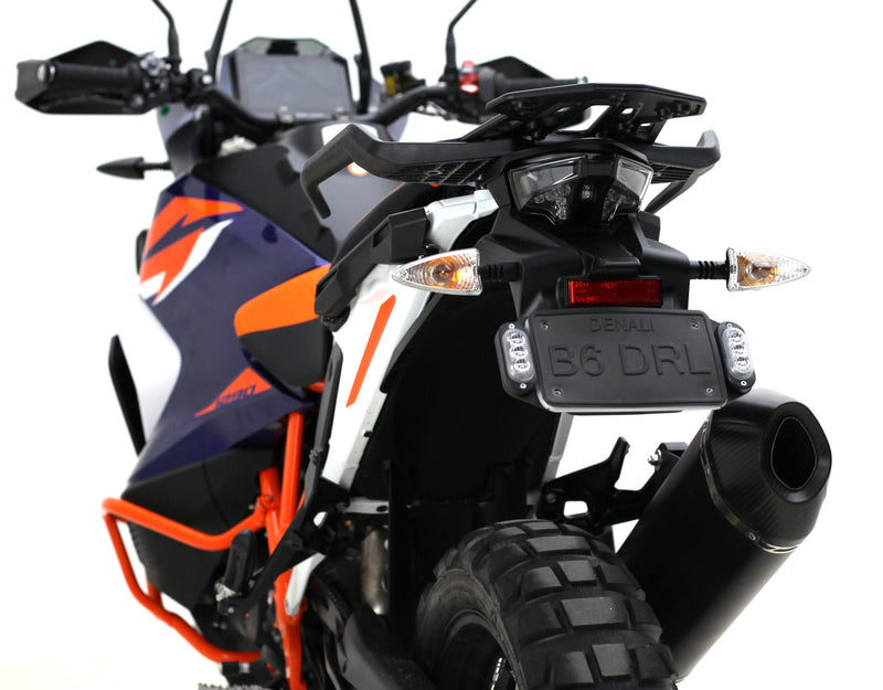 Plug-and-Play-T3-Blinker-Kennzeichenhalter-Set für das Heck der KTM 1290 Adventure