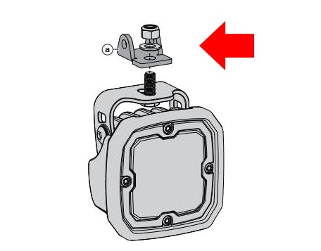 Suporte para luz de direção - Adaptador de montagem para luz BMW OEM