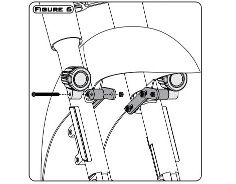 Supporto per luci di guida - Seleziona Honda Cruiser