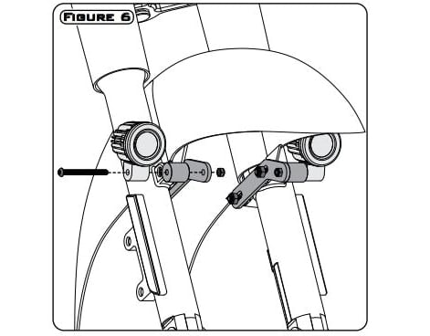 Driving Light Mount - Select Honda Cruisers