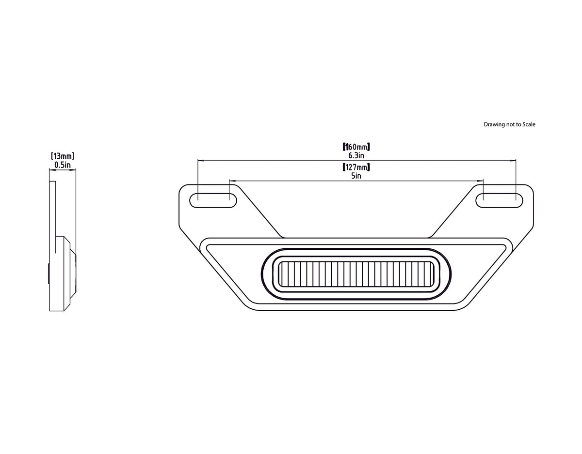 B6 LED Brake Light Kit με βάση την πινακίδα κυκλοφορίας